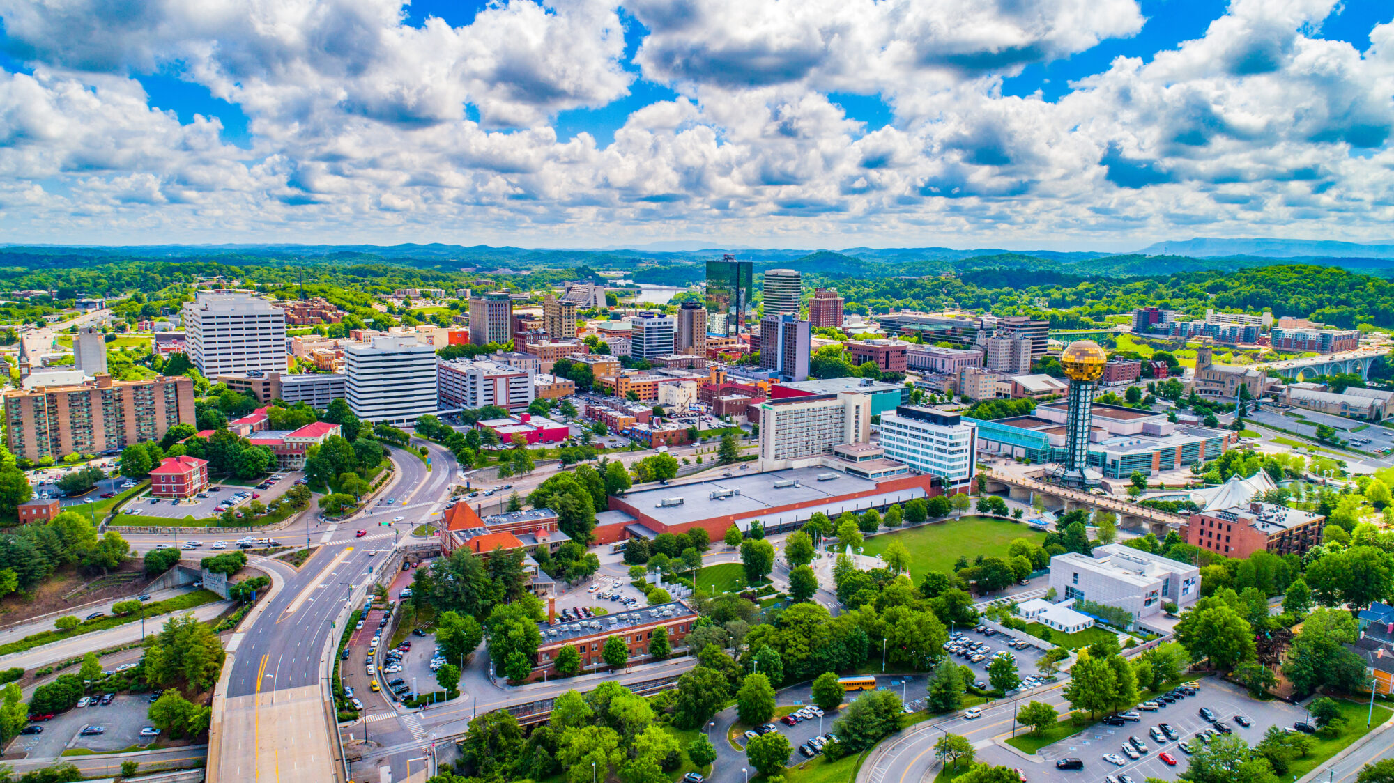 Downtown Knoxville, Tennessee, USA Skyline.